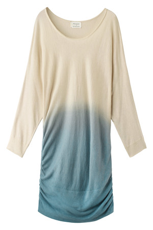  SALE 【60%OFF】 [Kai Lani カイラニ] Dolman gradation knit ワンピース ベージュ×ブルー 