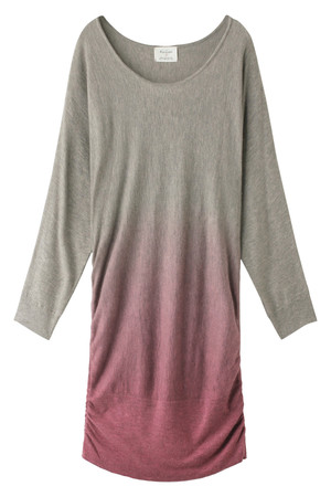  SALE 【60%OFF】 [Kai Lani カイラニ] Dolman gradation knit ワンピース グレー×ピンク 