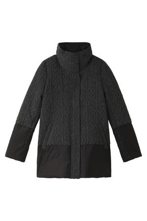  SALE 【60%OFF】 [Kai Lani カイラニ] Knit down coat チャコールグレー 