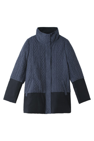  SALE 【60%OFF】 [Kai Lani カイラニ] Knit down coat ネイビー 