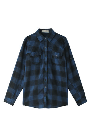  SALE 【60%OFF】 [Kai Lani カイラニ] 【Kai Lani USA】Check Shirt ブルー 