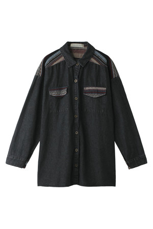  SALE 【70%OFF】 Kai Lani カイラニ 【Kai Lani USA】 Denim Shirt ネイビー 