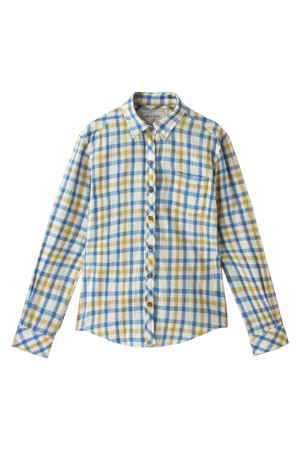  SALE 【70%OFF】 Kai Lani カイラニ Wface check shirt イエロー 