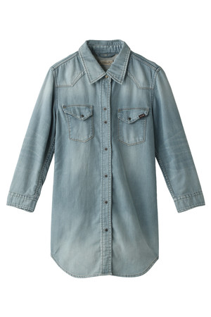  Kai Lani カイラニ 【YANUK】LONG WESTERN SHIRT サックス 