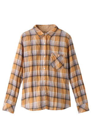  Kai Lani カイラニ 【YANUK】CHECK STANDARD SHIRT オレンジチェック 