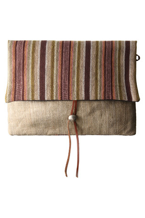  SALE 【70%OFF】 Kai Lani カイラニ Vintage cloth cluch ベージュマルチ 