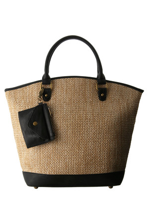  SALE 【50%OFF】 Kai Lani カイラニ 【Fearless】 Jute leather bag ベージュxブラック 