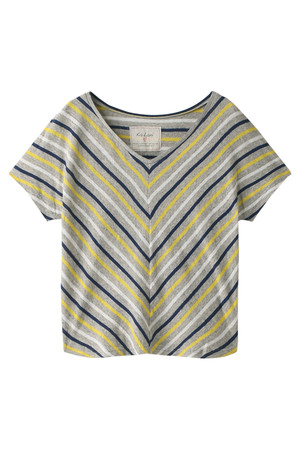  SALE 【50%OFF】 Kai Lani カイラニ color border T グレー 