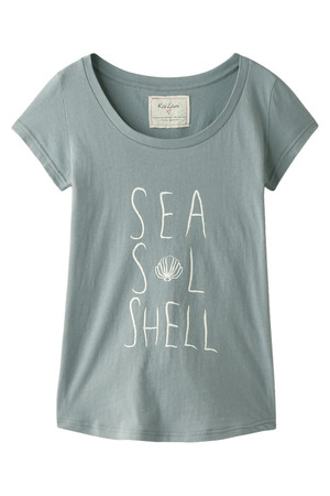  SALE 【50%OFF】 Kai Lani カイラニ Sea Sol Shell Tee グレー 