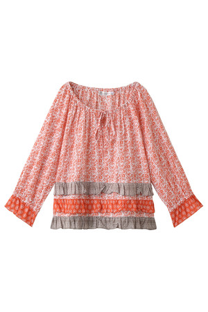 Kai Lani カイラニ 【Talisman】 Blouse サーモンピンク 