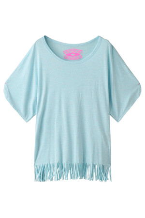  Kai Lani カイラニ 【ginger and sprout】FRINGE TOP ブルー 