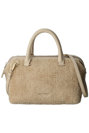  MODALU モダルー Teddy ボア2Wayミニボストンバッグ クリーム 