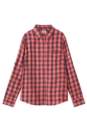 SALE 【70%OFF】 RED CARD レッドカード 【SUNDRY】ギンガムチェックブラウス コーラル 