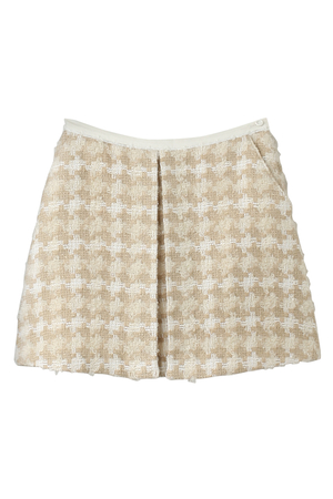  SALE 【50%OFF】 [Bilitis dix-sept ans ビリティス・ディセッタン] フレンチツィードスカート ベージュ 