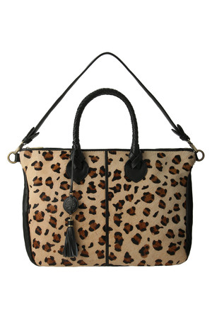  SALE 【50%OFF】 [Waterlily ウォーターリリー] レオパード柄ヘアカーフ2Wayミニボストン レオパード 