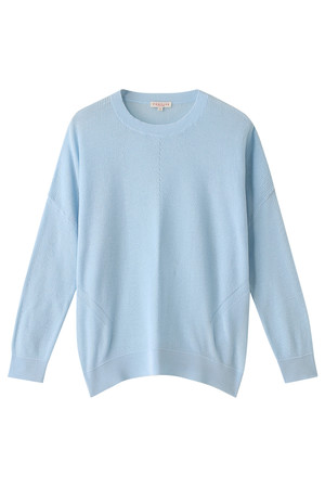  SALE 【50%OFF】 DEMYLEE デミリー クルーネックニットプルオーバー アイスブルー 