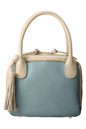  KU-CROISSANT クークロワッサン 【Gigli by Romeo Gigliコラボ】バイカラーバッグ ライトブルー 