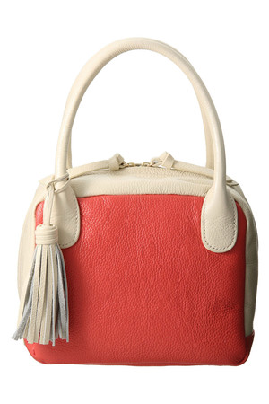  KU-CROISSANT クークロワッサン 【Gigli by Romeo Gigliコラボ】バイカラーバッグ コーラル 