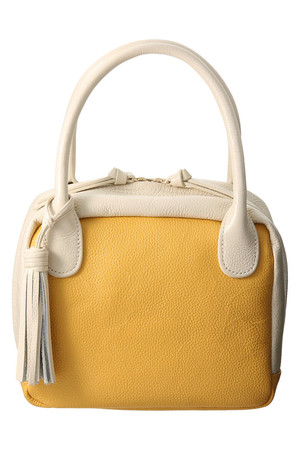  KU-CROISSANT クークロワッサン 【Gigli by Romeo Gigliコラボ】バイカラーバッグ イエロー 