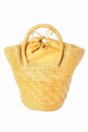 martinique マルティニーク 【PAOLO MASI】カゴバッグ イエロー