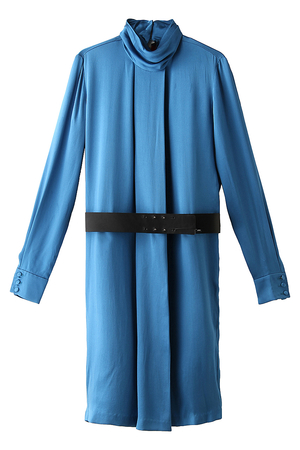  SALE 【70%OFF】 [martinique マルティニーク] 【MARTIN GRANT】ベルト付きワンピース ブルー 