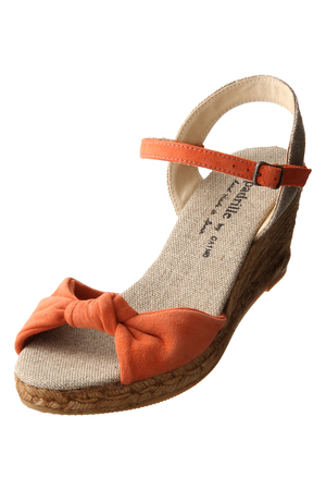  martinique マルティニーク 【espadrilles】ウェッジサンダル オレンジ 