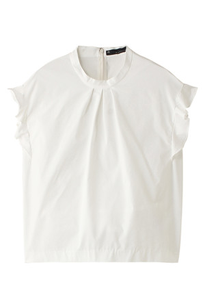  martinique マルティニーク 袖フリルブラウス ホワイト 