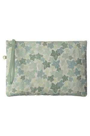  SALE 【40%OFF】 martinique マルティニーク 【sophia】刺繍クラッチバッグ グリーンマルチ 