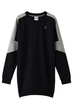  PUMA プーマ Fabric Mix Sweat Dress ブラック 