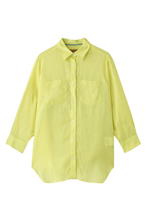  [DESIGNWORKS デザインワークス] 【grintmati】ロイヤルラミーシャツ イエロー 
