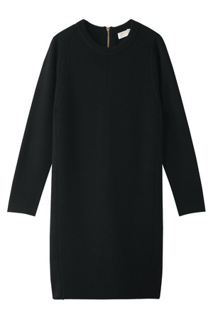  DESIGNWORKS デザインワークス バックファスナーニットワンピース ブラック 