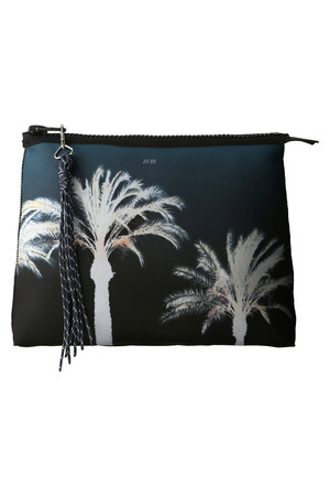  SALE 【30%OFF】 DESIGNWORKS デザインワークス 【ZUBI】プリントクラッチ1 ネイビー 
