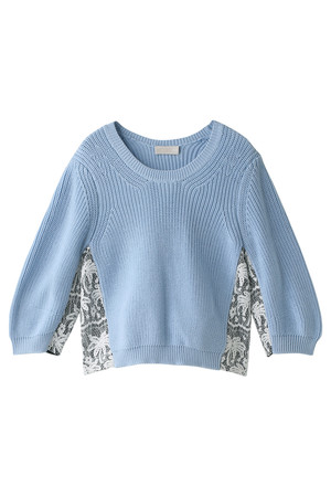  DESIGNWORKS デザインワークス Palmtree knit プルオーバー サックス 