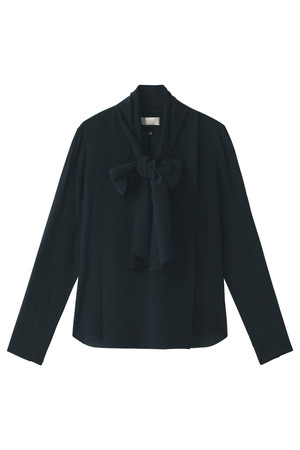  DESIGNWORKS デザインワークス シルクデシンボーブラウス ダークネイビー 