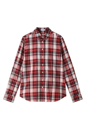  SALE 【29%OFF】 [MACKINTOSH PHILOSOPHY マッキントッシュ フィロソフィー] ウォッシャブルタータンチェック コットンシャツ レッド 