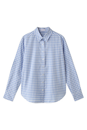  SALE 【33%OFF】 MACKINTOSH PHILOSOPHY マッキントッシュ フィロソフィー ウォッシャブルギンガムチェック レギュラーシャツ ブルー 