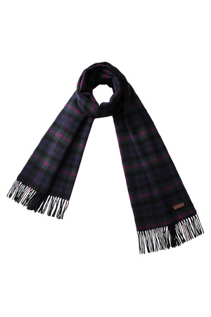  [MACKINTOSH PHILOSOPHY マッキントッシュ フィロソフィー] チェックストール ネイビー×パープル 