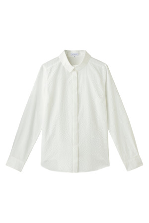  MACKINTOSH PHILOSOPHY マッキントッシュ フィロソフィー ウォッシャブルシャドーチェックブラウス ホワイト 