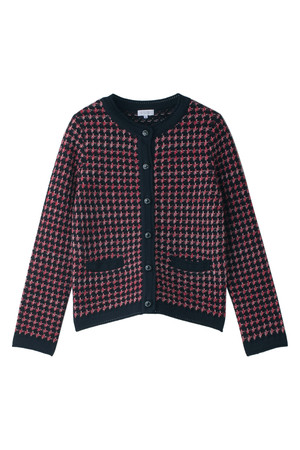  SALE 【43%OFF】 [MACKINTOSH PHILOSOPHY マッキントッシュ フィロソフィー] ニットツイード コンビカーディガン ネイビー 