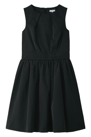  MACKINTOSH PHILOSOPHY マッキントッシュ フィロソフィー 撥水メモリーグログラン ノースリーブワンピース ブラック 