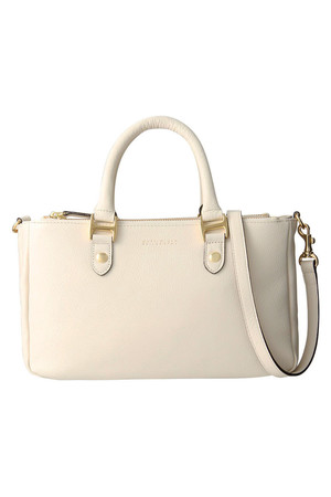  [MACKINTOSH PHILOSOPHY マッキントッシュ フィロソフィー] カラーシュリンクレザーボストン オフホワイト 