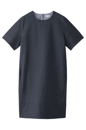  SALE 【37%OFF】 MACKINTOSH PHILOSOPHY マッキントッシュ フィロソフィー ウォッシャブルカルゼジャージー ワンピース ネイビー 
