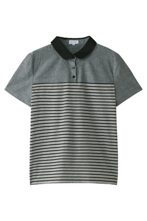  MACKINTOSH PHILOSOPHY マッキントッシュ フィロソフィー ウォッシャブルコンビジャージー 襟付きカットソー グレー 