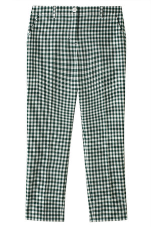  SALE 【27%OFF】 MACKINTOSH PHILOSOPHY マッキントッシュ フィロソフィー ウォッシャブルギンガムチェッククロップトパンツ グリーン 
