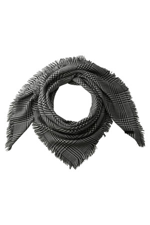  MACKINTOSH PHILOSOPHY マッキントッシュ フィロソフィー スクエアグレンチェックストール ブラック 