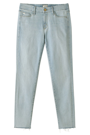  SALE 【50%OFF】 MOTHER マザー LOOKER ANKLE FRAY デニム ブルー 