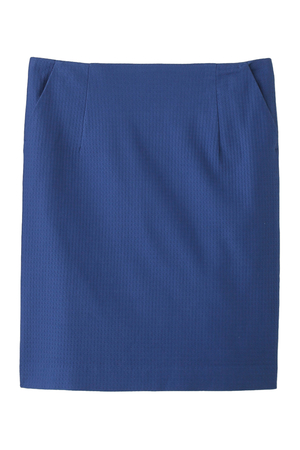  SALE 【70%OFF】 FLORENT フローレント バックフレアジャガードスカート ブルー 