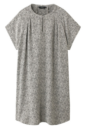  SALE 【50%OFF】 [FLORENT フローレント] プリントワンピース ベージュ×ブラック 