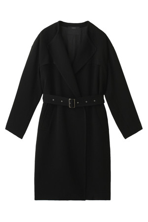 SALE 【30%OFF】 FLORENT フローレント アセテートWクロスコート ブラック 