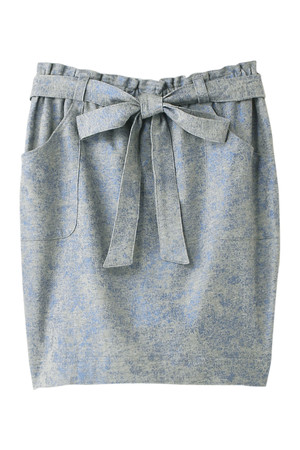 SALE 【40%OFF】 AMERICAN RAG CIE アメリカンラグ シー 箔プリントスウェットスカート ブルー 